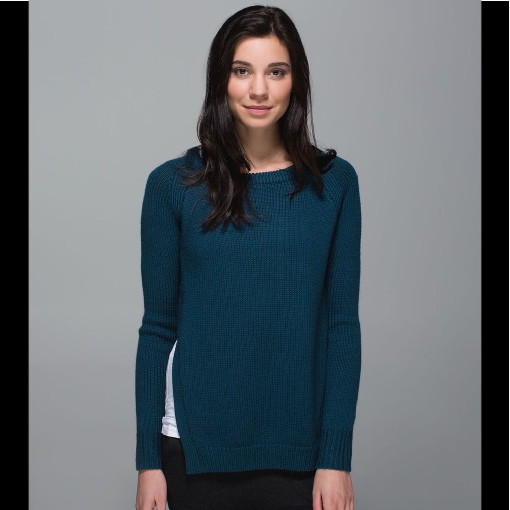 LULULEMON Yin To You Sweater Alberta Lake Merino Wool | W3H07S